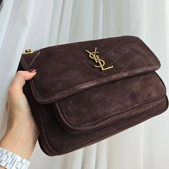 Замшевая сумка  Yves Saint Laurent 22x15 см