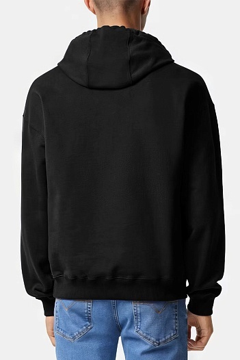 Мужское чёрное худи Versace Medusa   