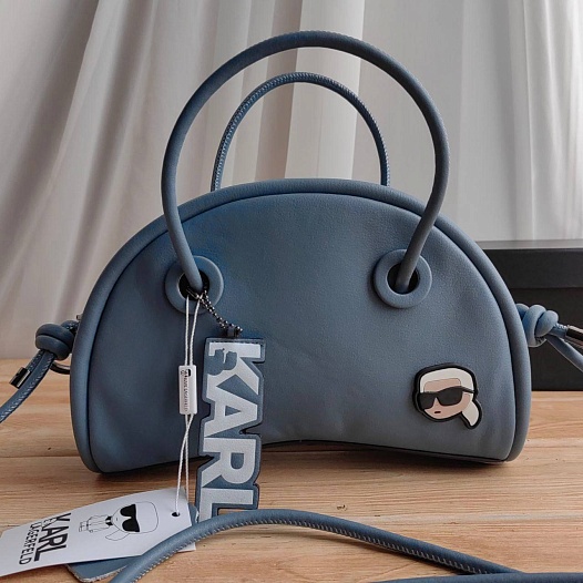 Кожаная сумка Karl Lagerfeld Half Moon 25x15 см   