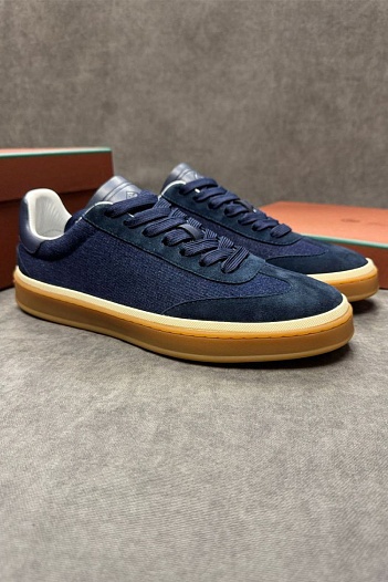 Мужские кроссовки Loro Piana Tennis Walk - Navy   