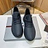 Мужские кожаные кроссовки Prada lace-up - Navy