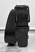Мужской кожаный ремень Calvin Klein чёрного цвета