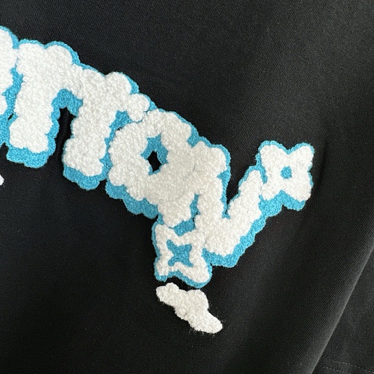 Чёрная оверсайз футболка Louis Vuitton Premium