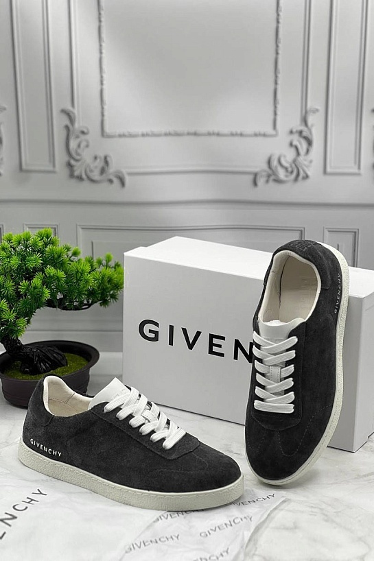 Мужские замшевые кроссовки Givenchy Town - Dark Grey