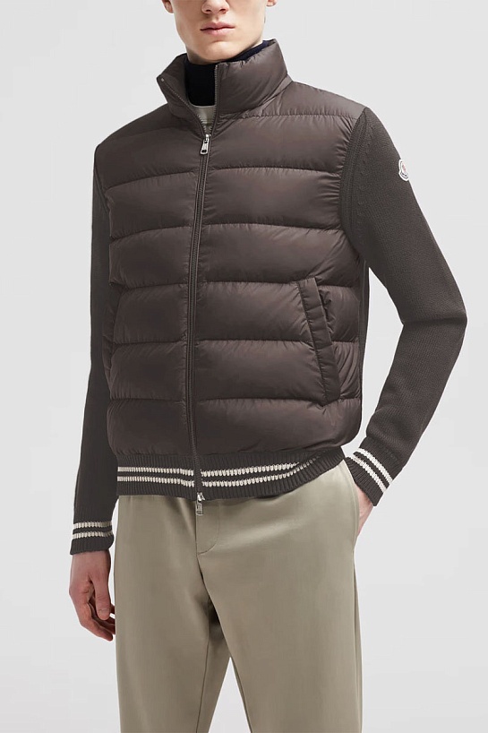 Куртка Moncler logo-applique - Brown