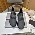 Мужские кожаные кроссовки Prada lace-up - Grey