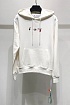 Белое оверсайз худи Off-White Acrylic Arrow
