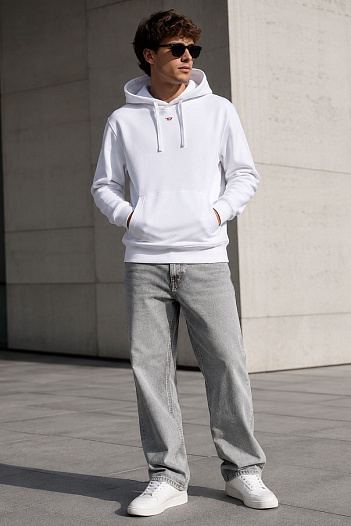 Мужское худи Diesel S-Ginn-Hood-D - White   
