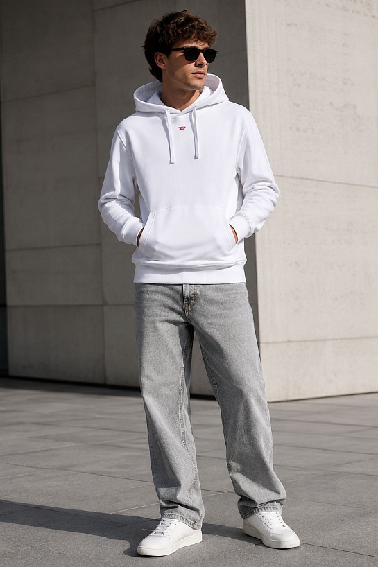 Мужское худи Diesel S-Ginn-Hood-D - White