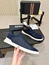 Мужские кроссовки Zegna Triple Stitch Alligator - Navy