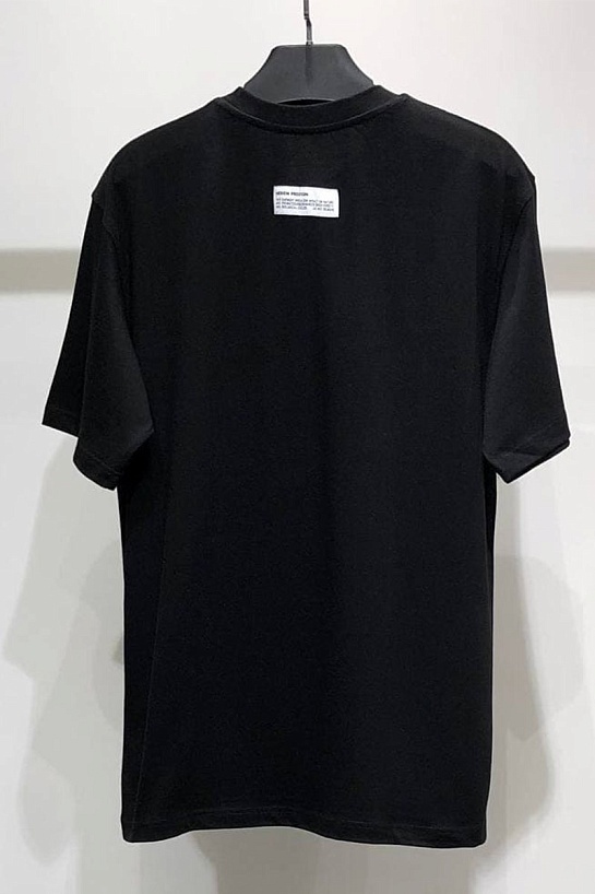 Чёрная оверсайз футболка Heron Preston Blurry Heron