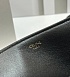 Женская кожаная сумка Celine Triomphe Louise Premium 23.5x24x16 см - Black