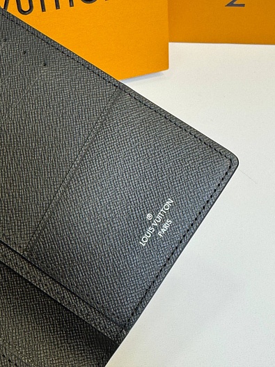 Кожаный бумажник Louis Vuitton Brazza premium 10x19x2 см   