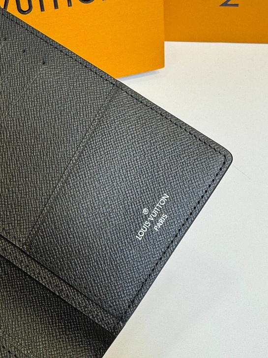 Кожаный бумажник Louis Vuitton Brazza premium 10x19x2 см