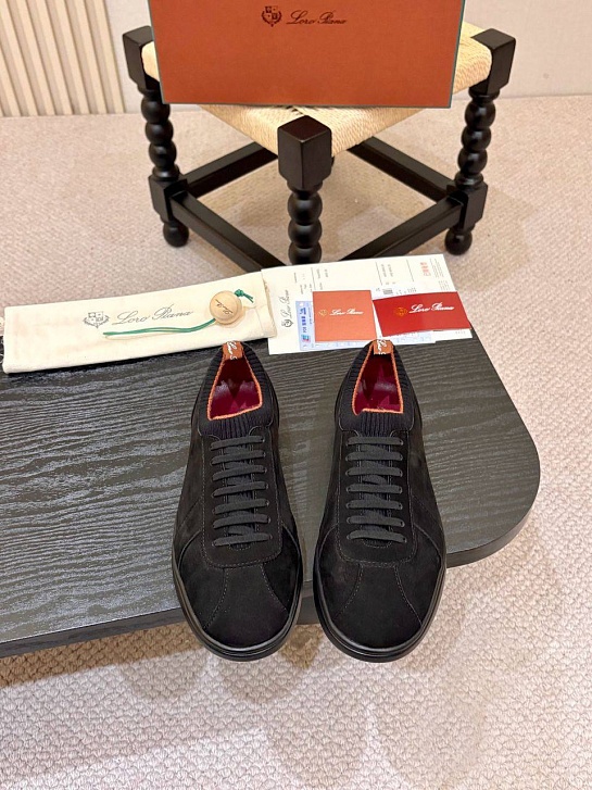 Мужские кроссовки Loro Piana Soho 2.0 Walk - Black