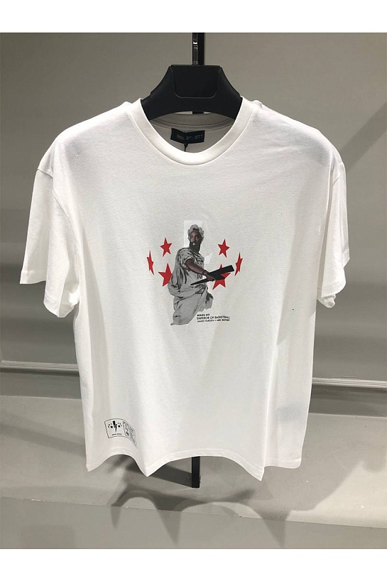 Белая оверсайз футболка Neil Barrett x James Harden
