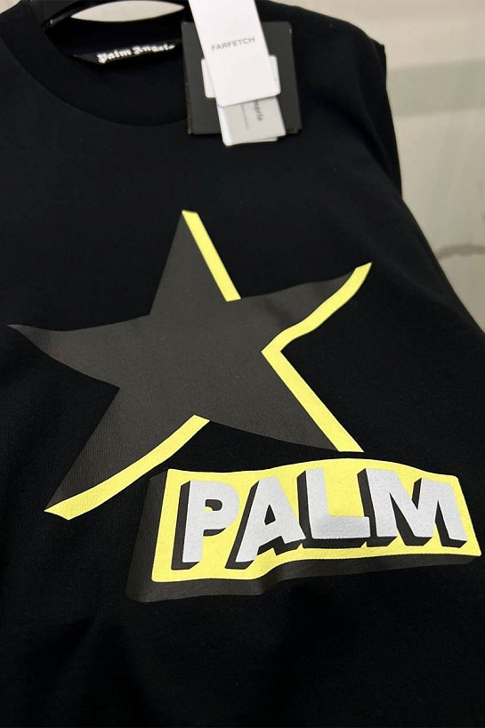 Оверсайз футболка Palm Angels Star - Black