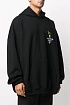 Оверсайз худи Balenciaga Paris Olympics Flame embroidered-logo
