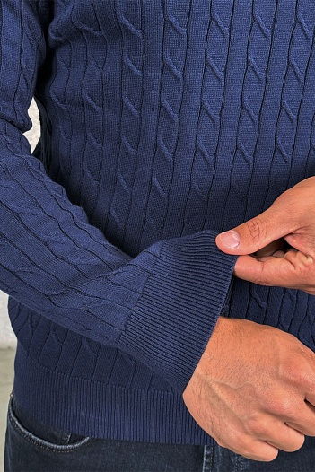 Мужской джемпер Polo Ralph Lauren cable-knit - Navy   