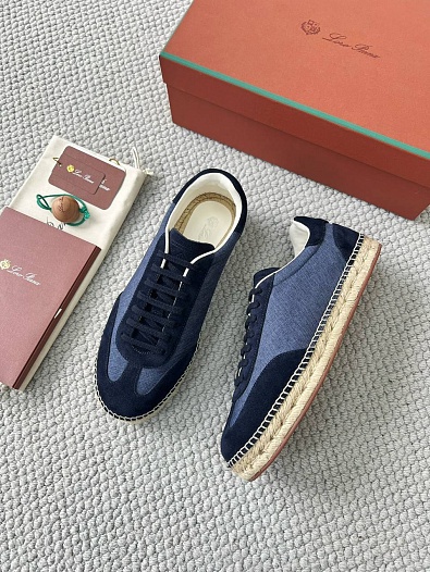 Мужские кроссовки Loro Piana Sea Tennis Walk - Navy   