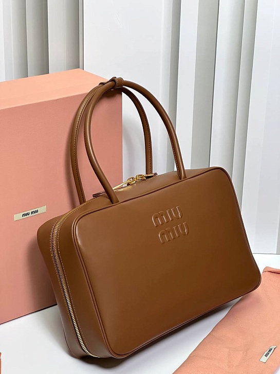 Кожаная сумка MIU MIU Premium 34x22x10 см