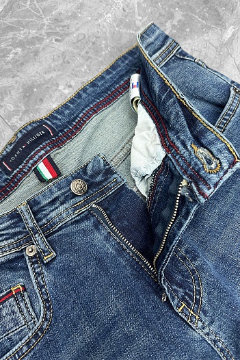 Мужские синие джинсы Tommy Hilfiger low-rise   