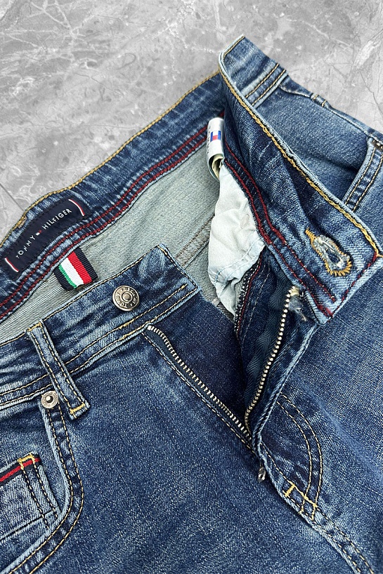 Мужские синие джинсы Tommy Hilfiger low-rise