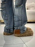 Женские рванные джинсы Balenciaga синего цвета