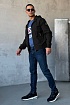 Куртка чёрного цвета Stone Island compass-patch