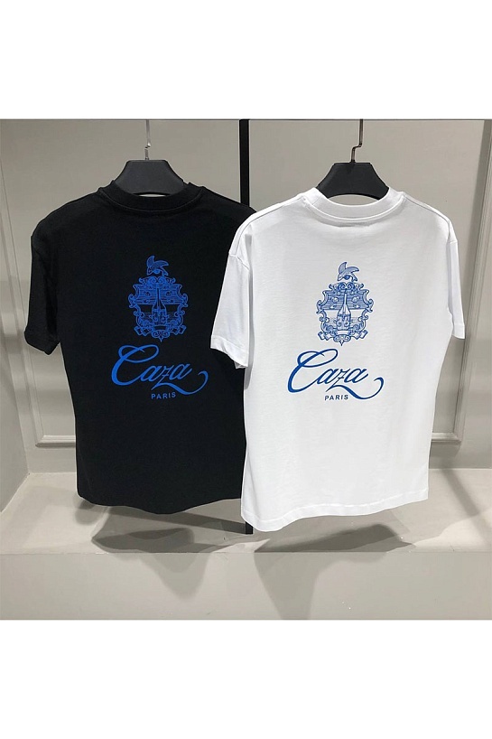 Чёрная футболка Casablanca Embleme de Caza logo-print