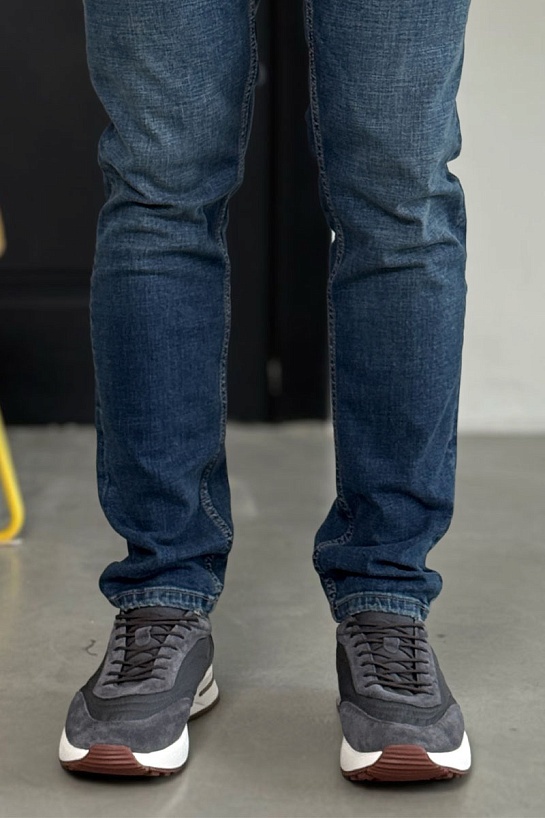 Замшевые кроссовки Loro Piana Week End Walk - Grey