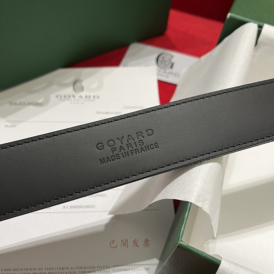 Кожаный ремень Goyard Florida Goyardine premium 