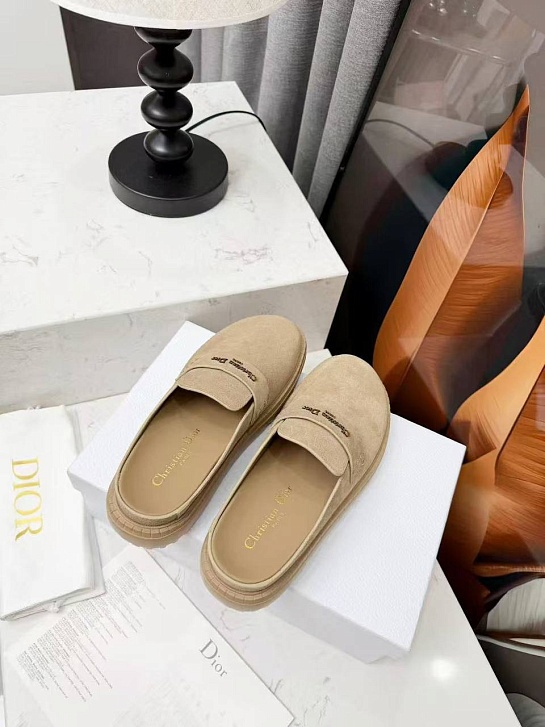 Женские замшевые мюли Dior Boy