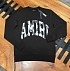 Чёрный мужской свитшот Amiri collegiate-logo