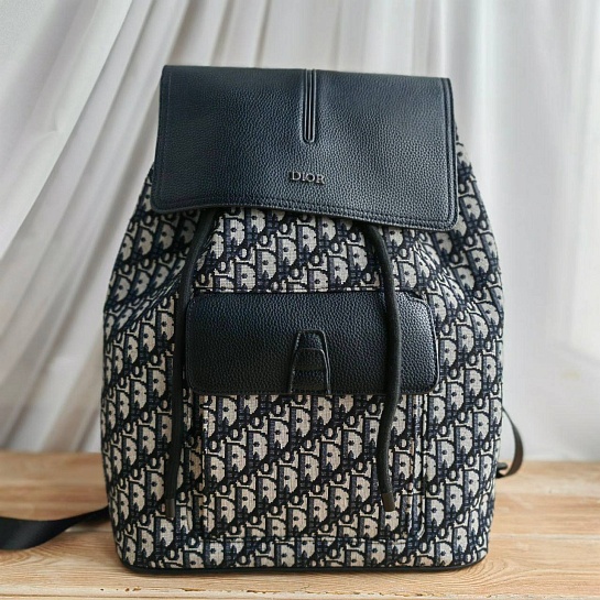 Рюкзак  Dior Oblique Jacquard 41x32 см - White