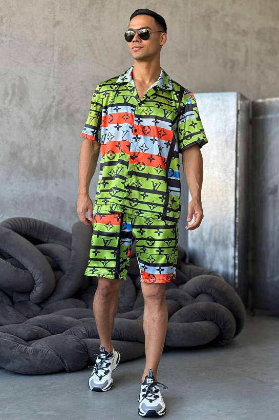 Мужская рубашка Louis Vuitton Monogram All-over