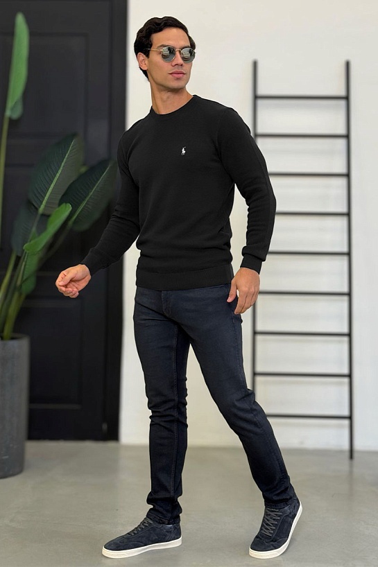 Мужской джемпер Роlо Ralрh Lаurеn pony-embroidered - Black