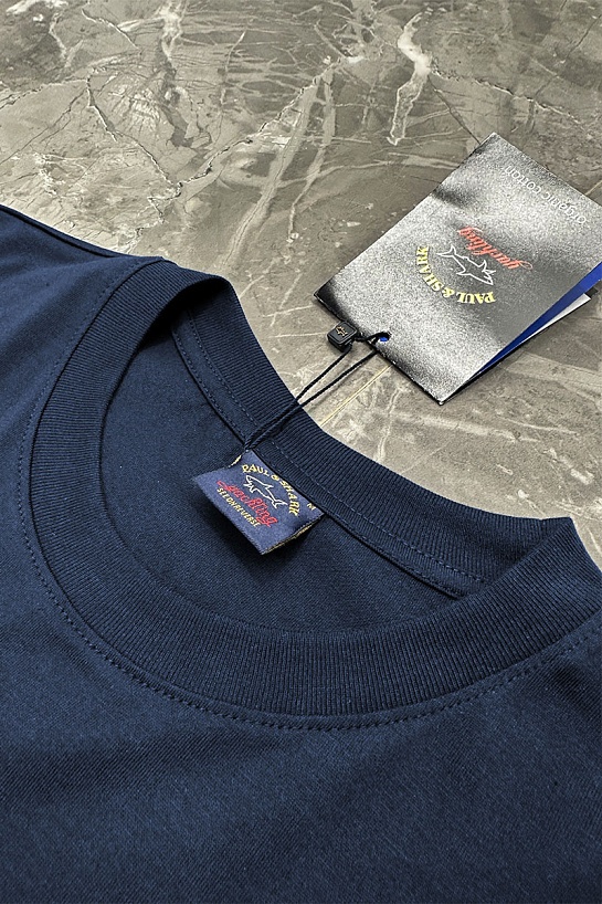 Футболка тёмно-синего цвета Paul & Shark logo-patch