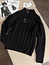 Женский шерстяной свитер Versace premium - Black
