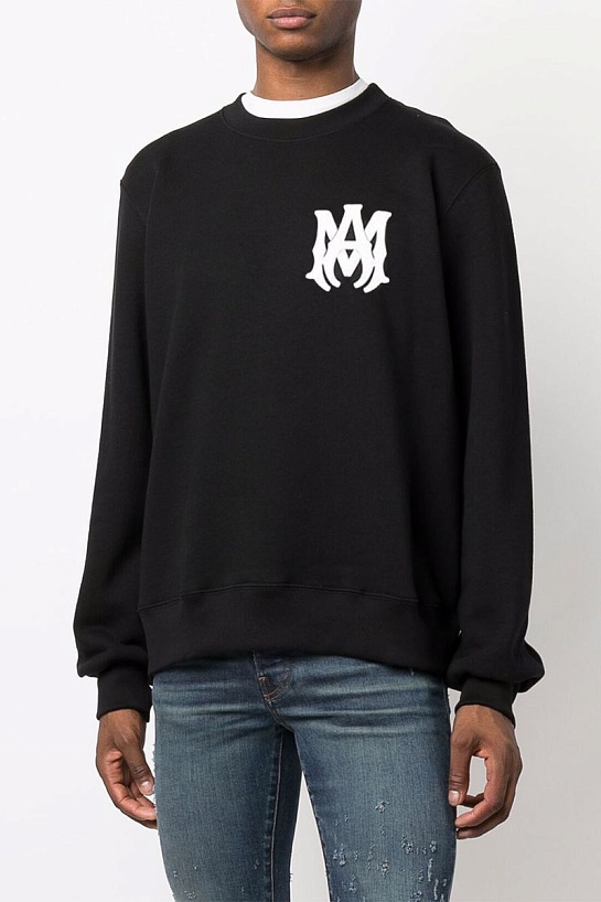 Чёрный мужской свитшот Amiri M.A. Core logo-print