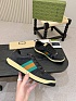 Комбинированные кроссовки Gucci GG Screener - Black