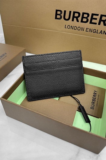 Кожаный кардхолдер Burberry Premium 10x7 см   