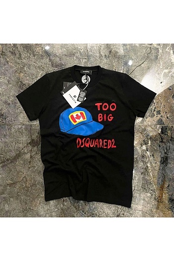 Футболка чёрного цвета Dsquared2 Too Big   