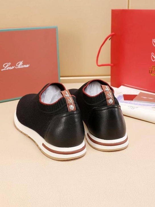 Мужские текстильные кроссовки Loro Piana Lp Flexy Active - Navy