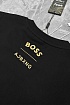 Мужская чёрная футболка Hugo Boss x AJBXNG