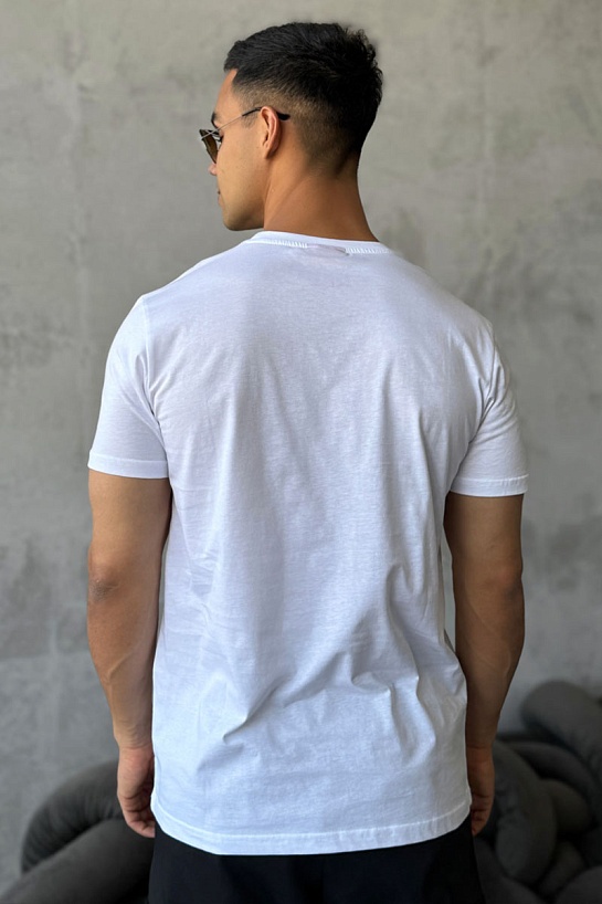 Мужская белая футболка Hugo Boss