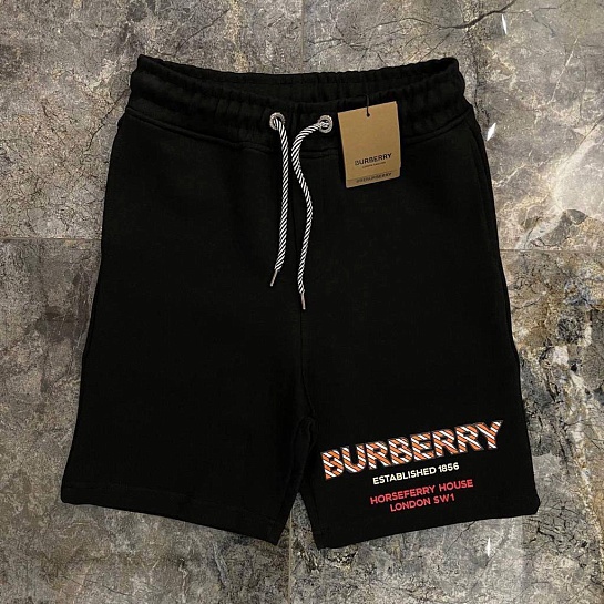 Мужские шорты Burberry Horseferry logo - Black