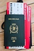 Кошелёк Balenciaga "Passport with tickets" - Green