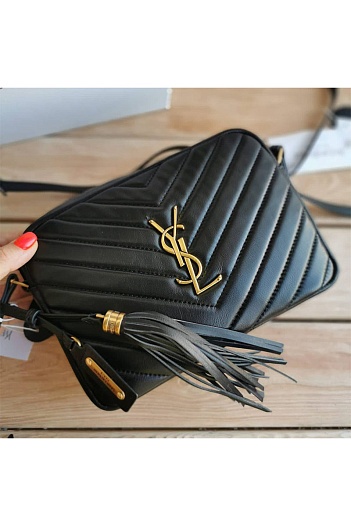 Кожаная сумка Yves Saint Laurent Lou medium 23x16 см (2 расцветки)   
