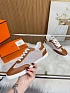 Женские кожаные кроссовки Hermes Match